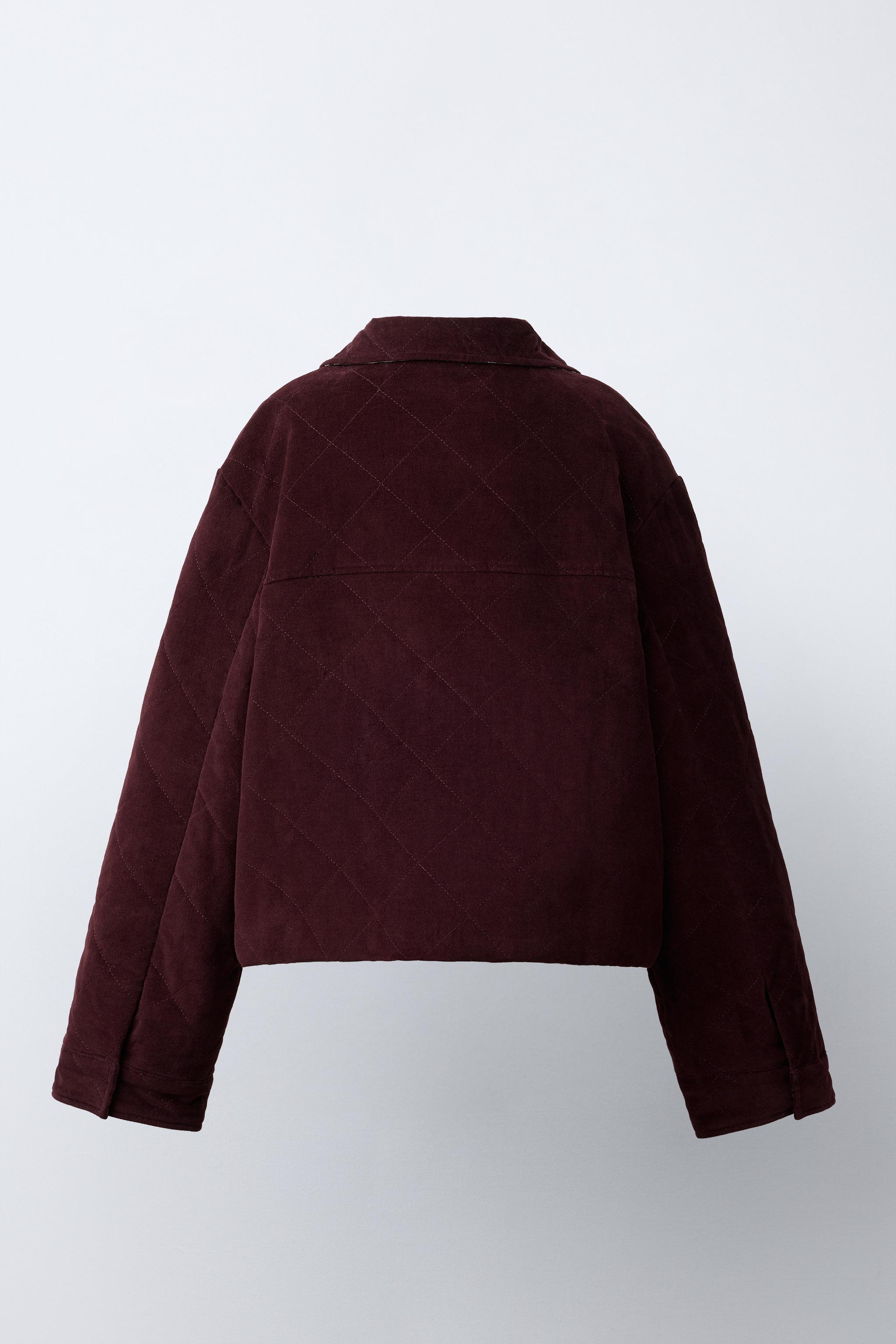 BLOUSON EN VELOURS AVEC COL CLAUDINE